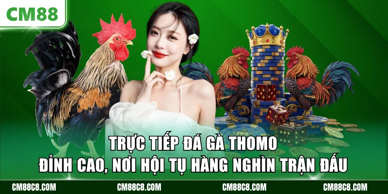 Trực tiếp đá gà Thomo đỉnh cao, nơi hội tụ hàng nghìn trận đấu